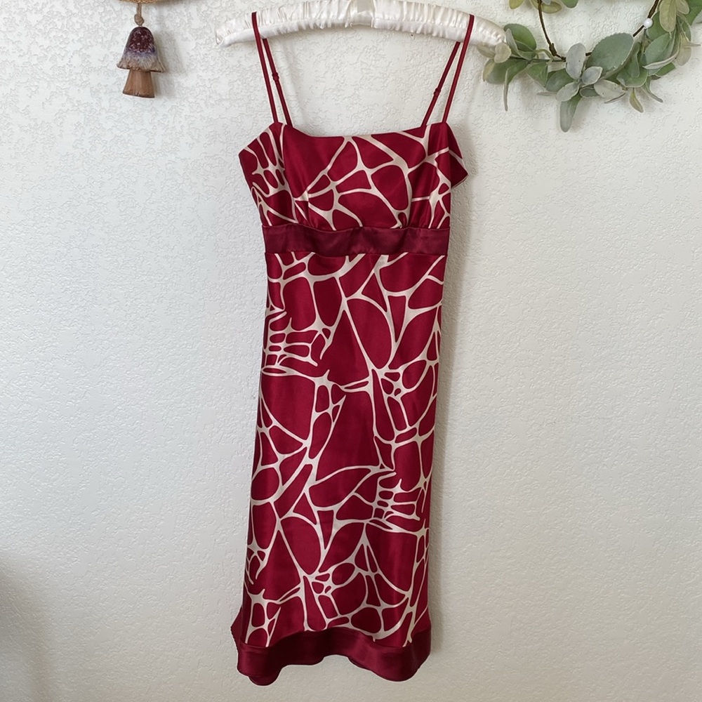 Red Giraffe Print Dress